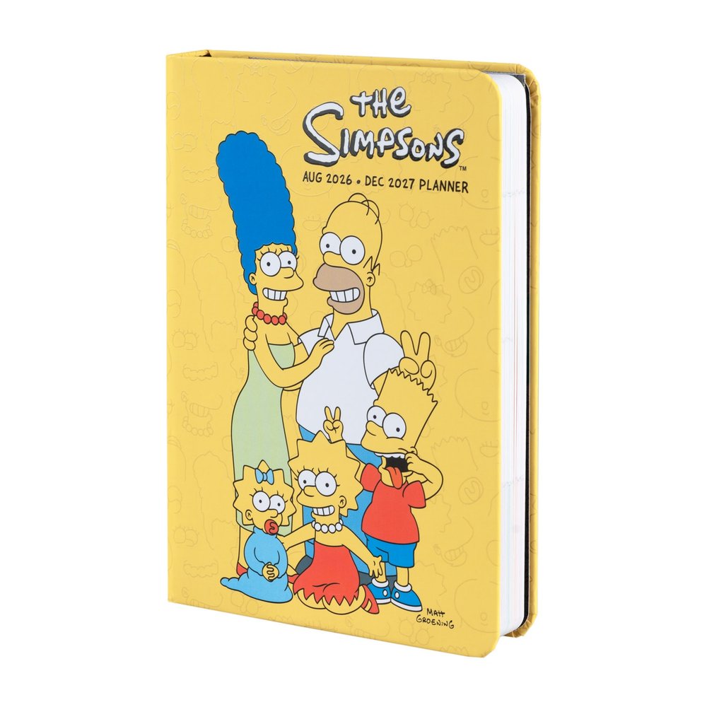 Grupo Erik The Simpsons - 2026/2027 Week To View Pocket 17 Months Academic School Diary - Multicolours